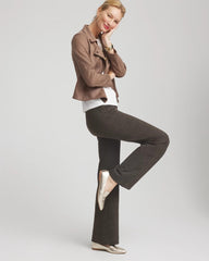 Chico's Juliet Jacquard Full-Length Ponte Pants BLACK