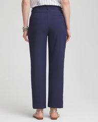 Chico's Fly Front Ankle Pants PASSPORT BLUE