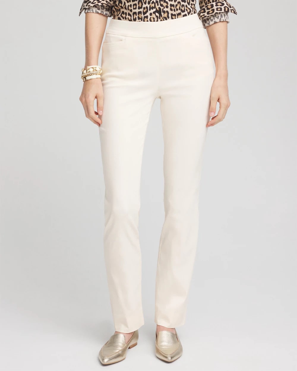 Chico's Brigitte™ Slim Pull-On Pants ENGLISH CREAM