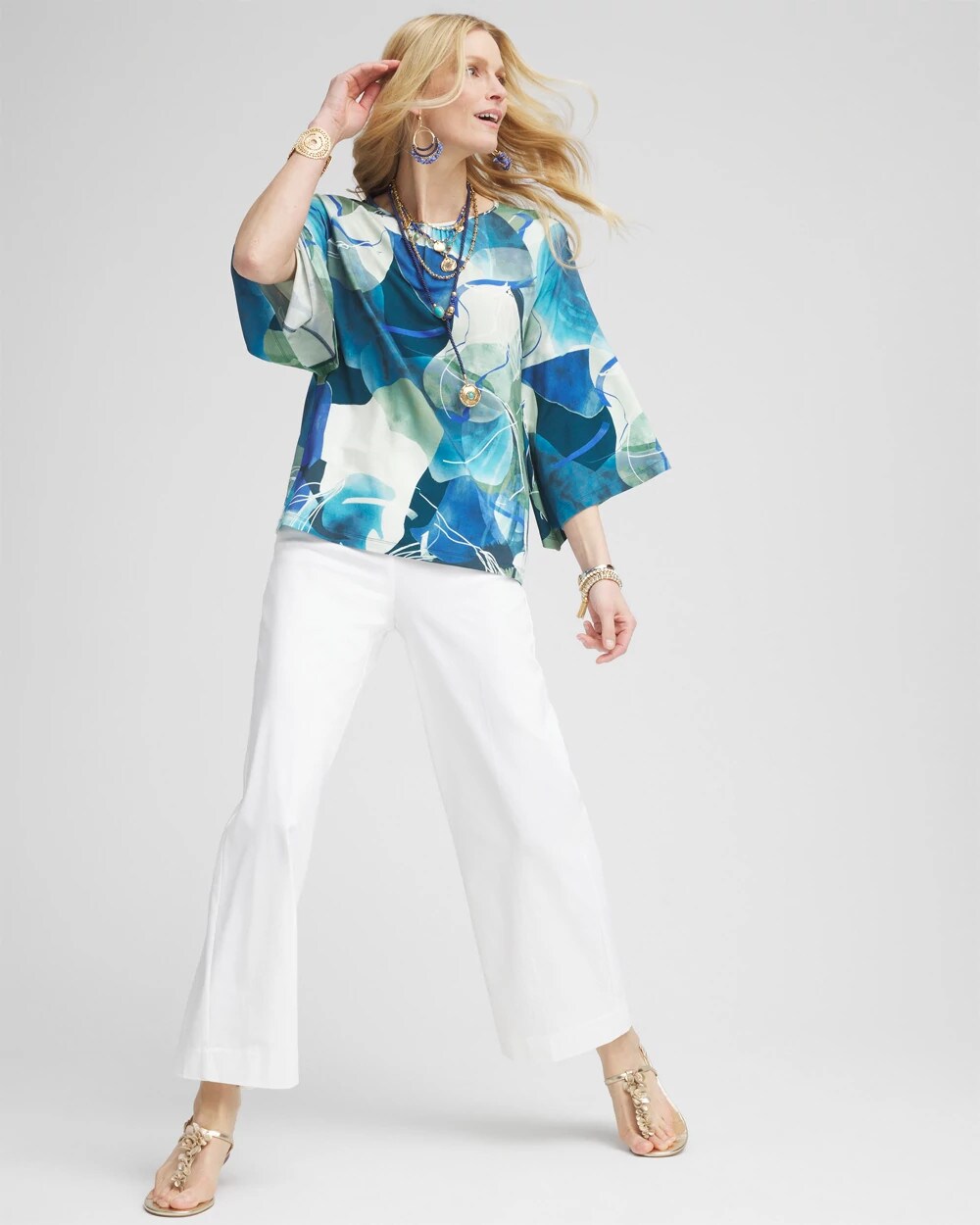 Chico's Brigitte™ Wide-Leg Cropped Pants ALABASTER