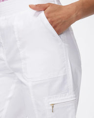 Chico's Poplin Cropped Pants ALABASTER