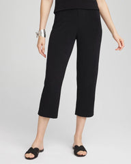 Chico's Travelers™ No Tummy Cropped Pants TRAVELERS BLACK
