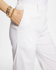 Chico's Emme Fly Front Straight Crop ALABASTER