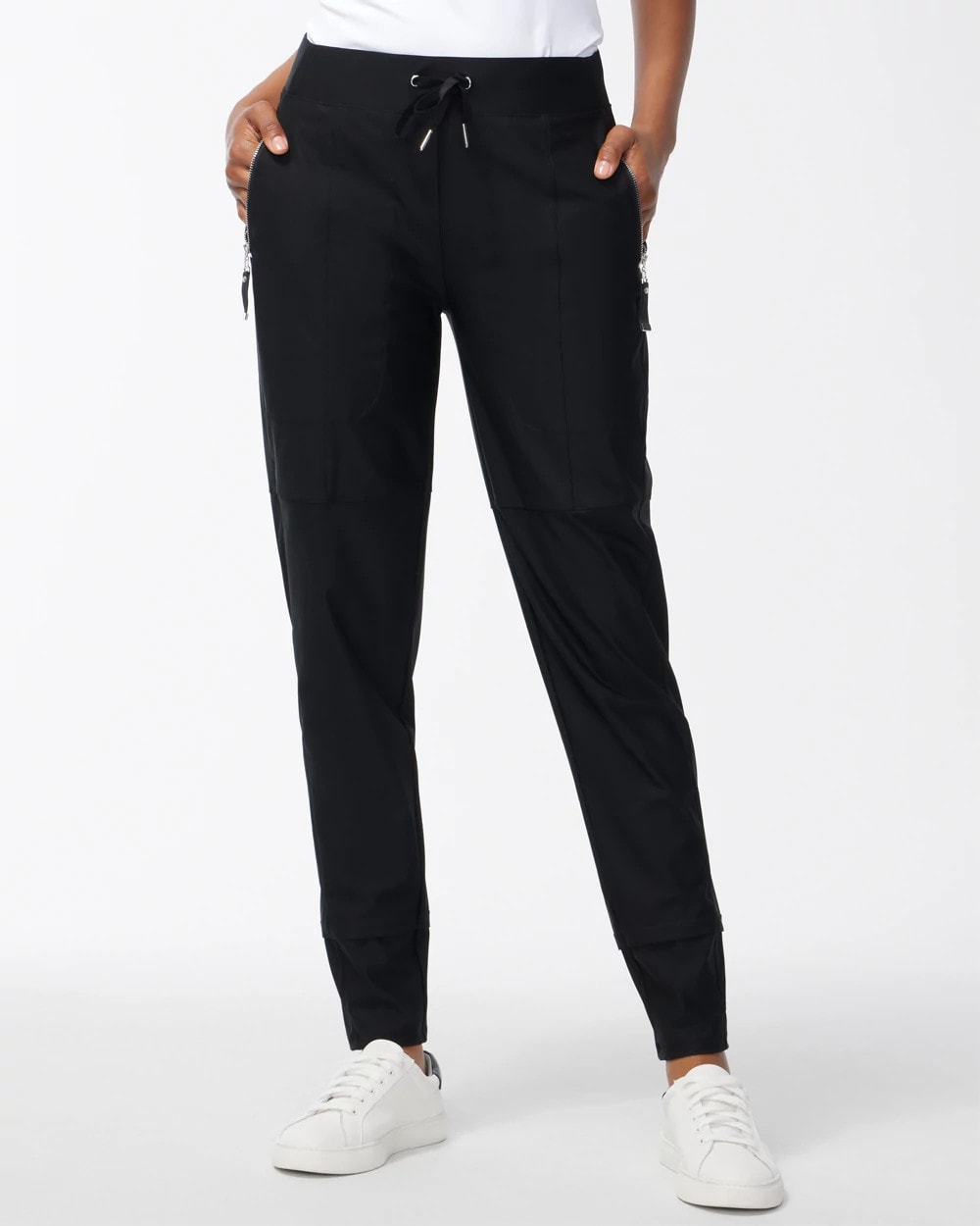 Chico's Zenergy® Seam Detail Stretch Pants BLACK