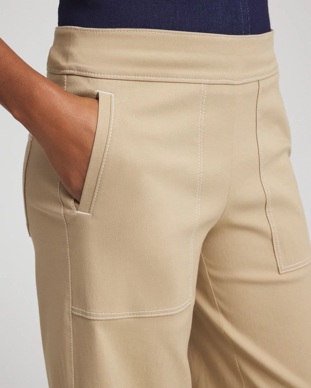 Chico's Brigitte™ Utility Wide-Leg Cropped Pants CAFE AROMA