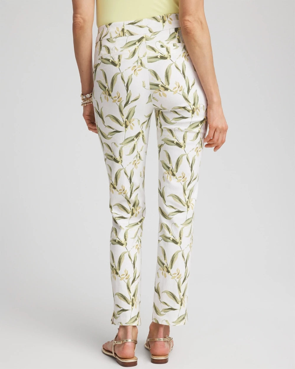 Chico's Brigitte™ Slub Slim Ankle Pants ALABASTER