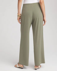 Chico's Travelers™ Knit Wide-Leg Pants DUSTY OLIVE