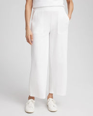 Chico's Zenergy® Beach Slub Cropped Pants ALABASTER
