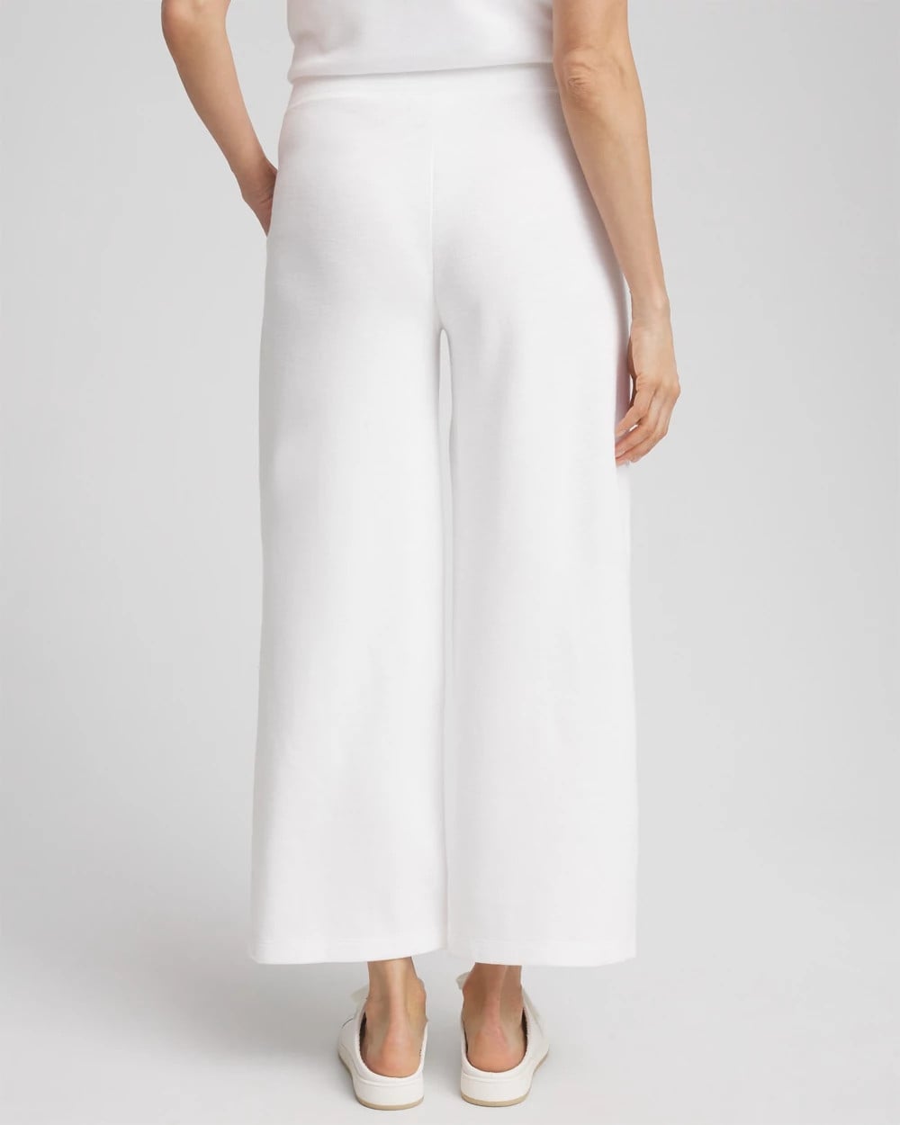 Chico's Zenergy® Beach Slub Cropped Pants ALABASTER