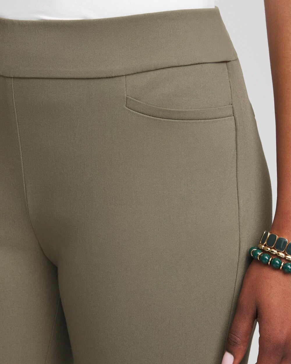 Chico's Brigitte™ Slim Full-Length Pants NETTLE LEAF