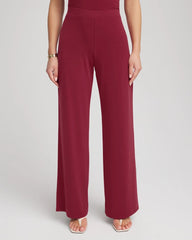 Chico's Travelers™ Knit Wide-Leg Pants RUSSET RED
