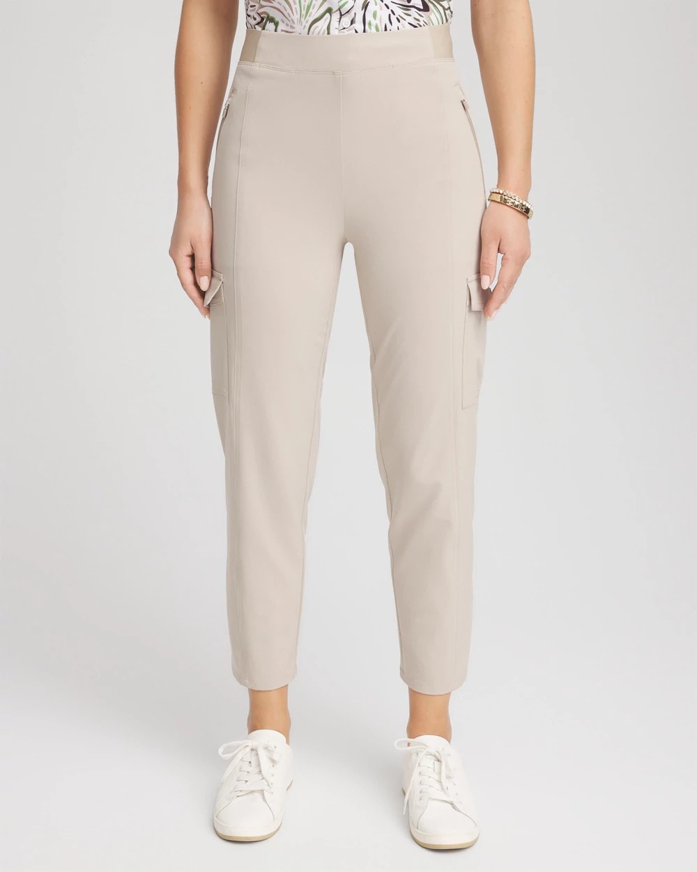 Chico's Zenergy® UPF Cargo Cropped Pants TIBET TAUPE