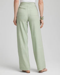 Chico's Linen Stretch Relaxed Pants MOROCCAN MINT