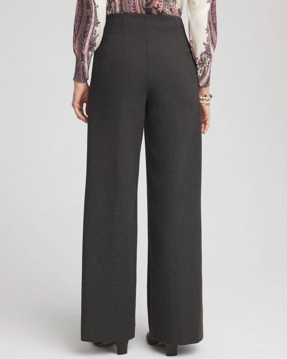 Chico's Pleated Trouser Pants GRAY