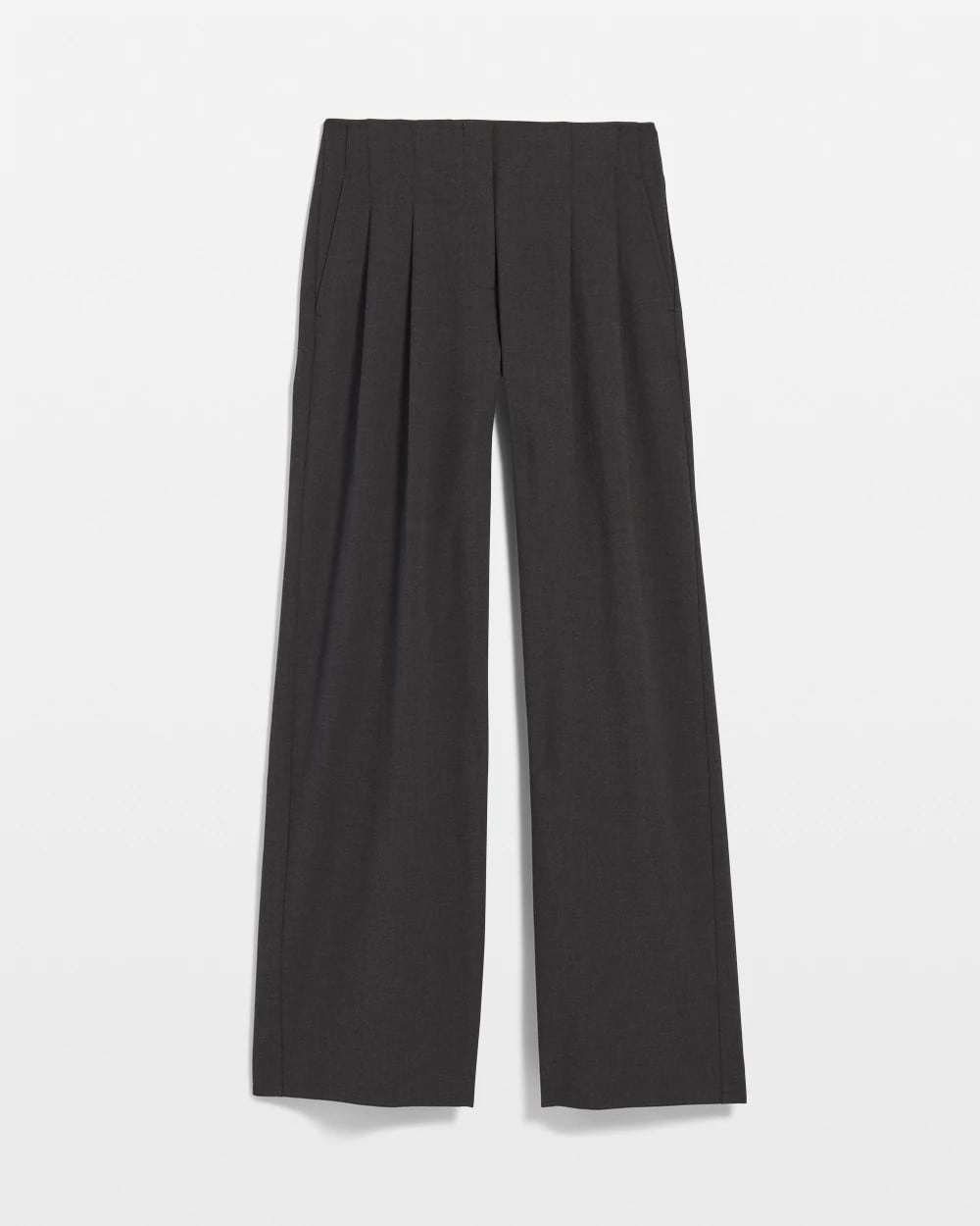 Chico's Pleated Trouser Pants GRAY