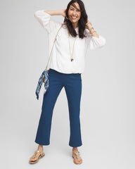 Chico's Lightweight Juliet Kick Flare Pants SEAPORT