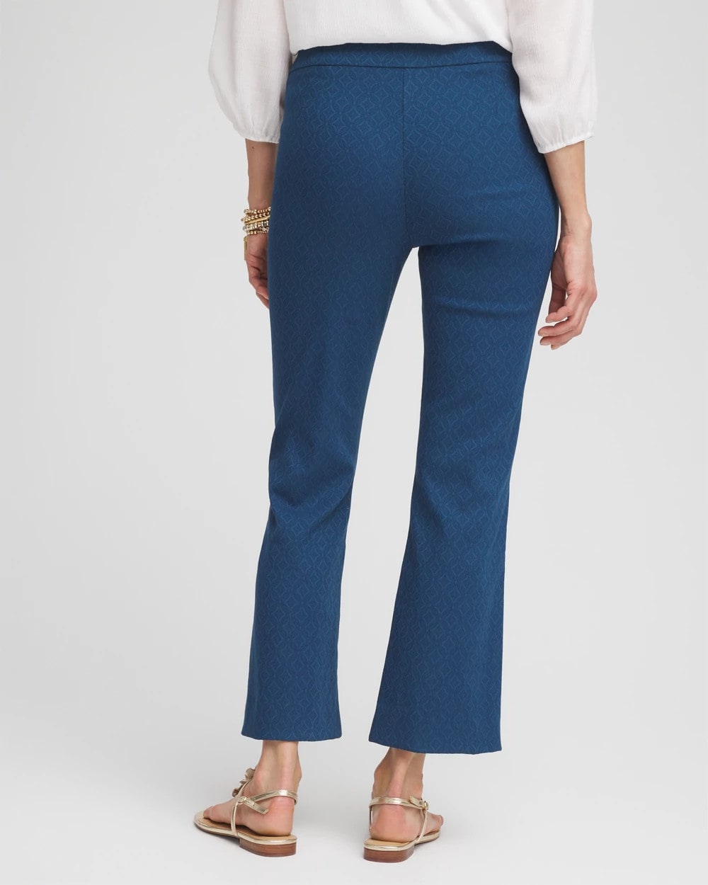 Chico's Lightweight Juliet Kick Flare Pants SEAPORT