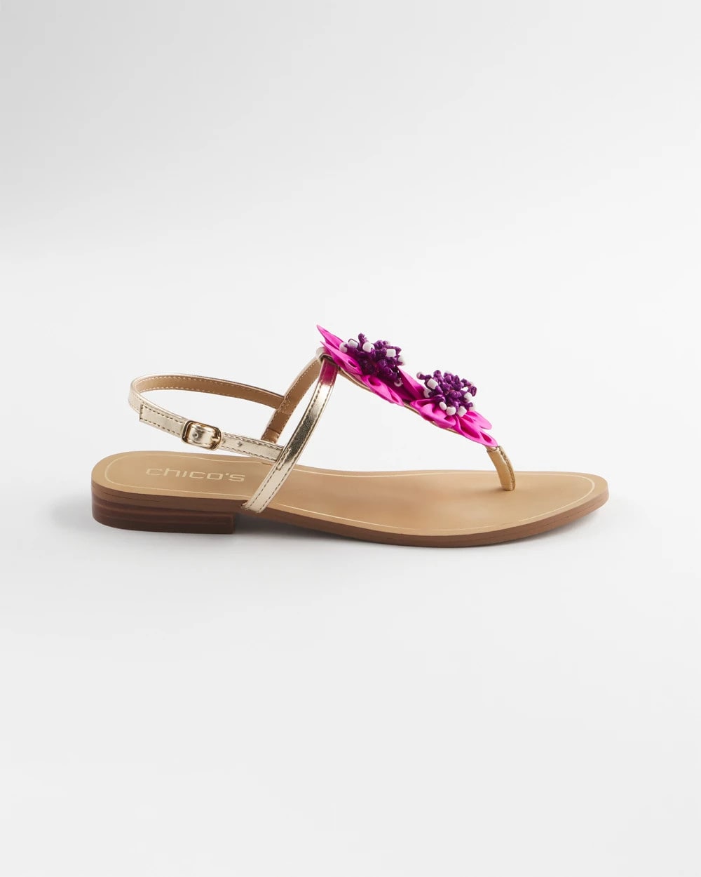 Chico's Sunset Flower Sandal PINK