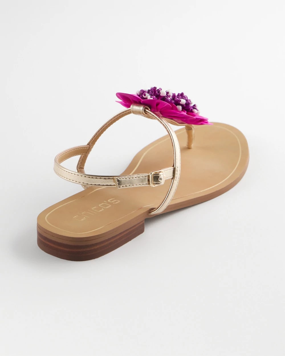 Chico's Sunset Flower Sandal PINK