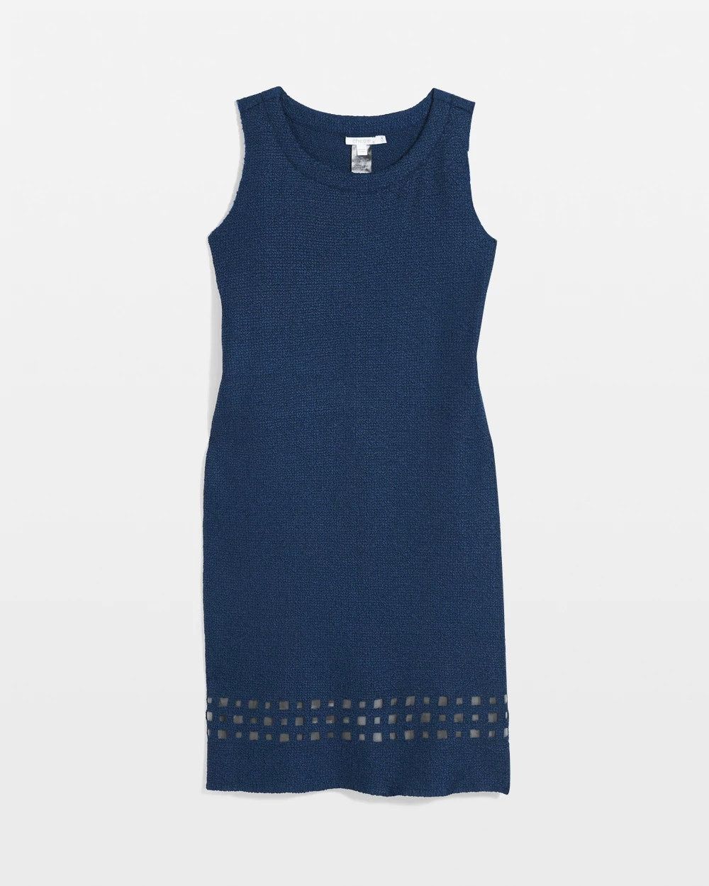 Chico's Travelers™ Sleeveless Crushed Cutout-Hem Dress BLUE CASA