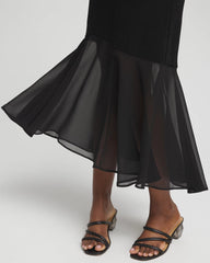 Chico's Travelers™ Chiffon Hem Dress TRAVELERS BLACK