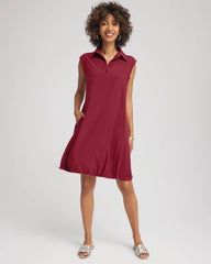 Chico's Zenergy® UPF Bungee Dress RUSSET RED