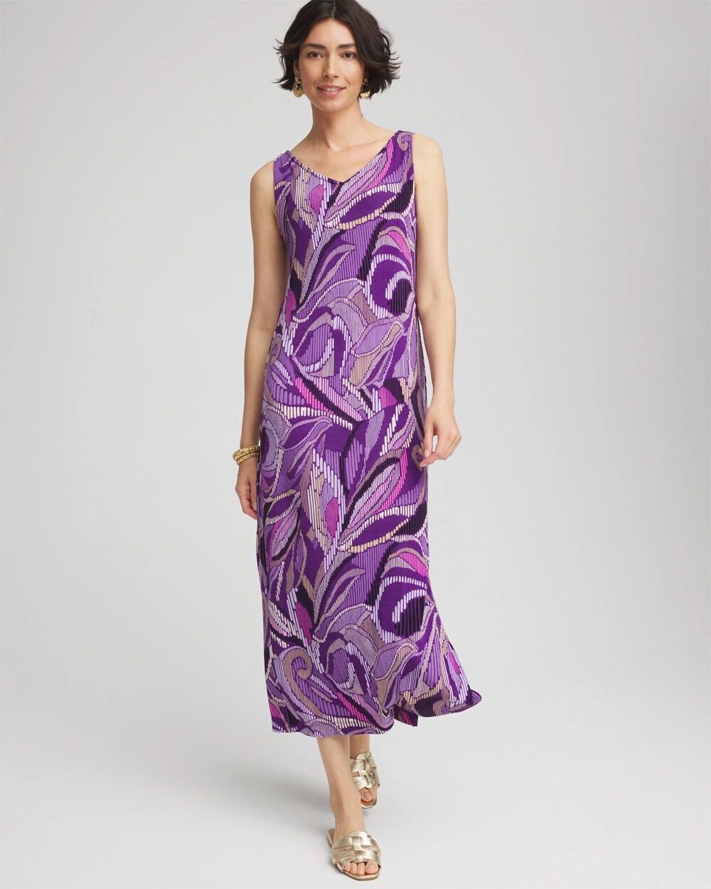 Chico's Travelers™ Rio Convertible Maxi Dress VIOLET AURA