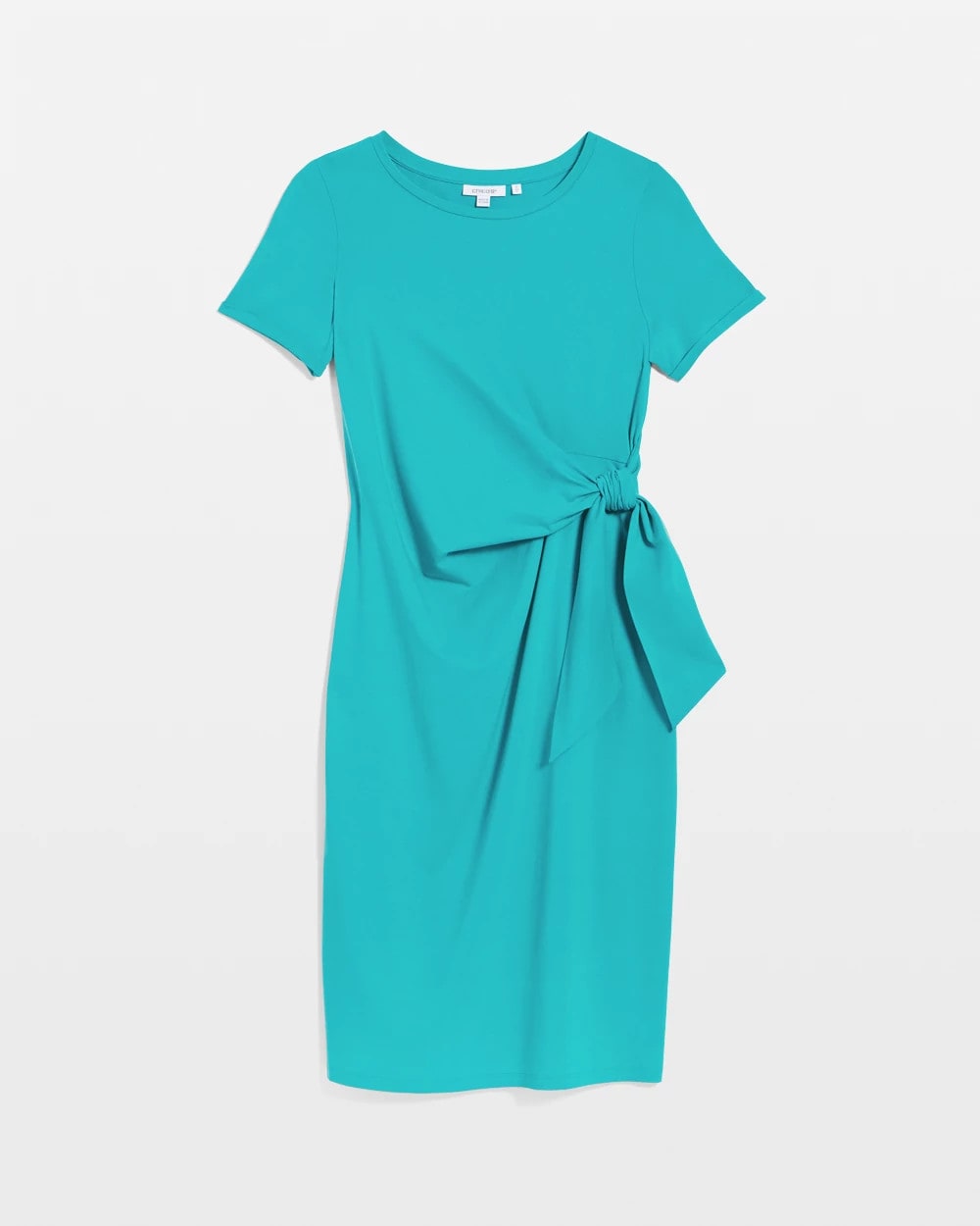 Chico's Twist Tie-Front Dress SEASPRAY