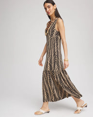 Chico's Travelers™ Palm-Frond-Motif Dress CAFE AROMA