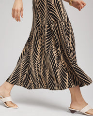 Chico's Travelers™ Palm-Frond-Motif Dress CAFE AROMA