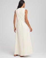 Chico's Sleeveless Tweed Maxi Dress