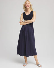 Chico's Crochet-Bodice Maxi Dress