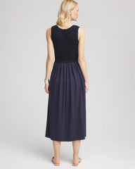 Chico's Crochet-Bodice Maxi Dress