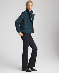 Chico's Plush Knit Blazer TEAL SHADOW