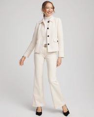 Chico's Bouclé Chore Jacket ENGLISH CREAM