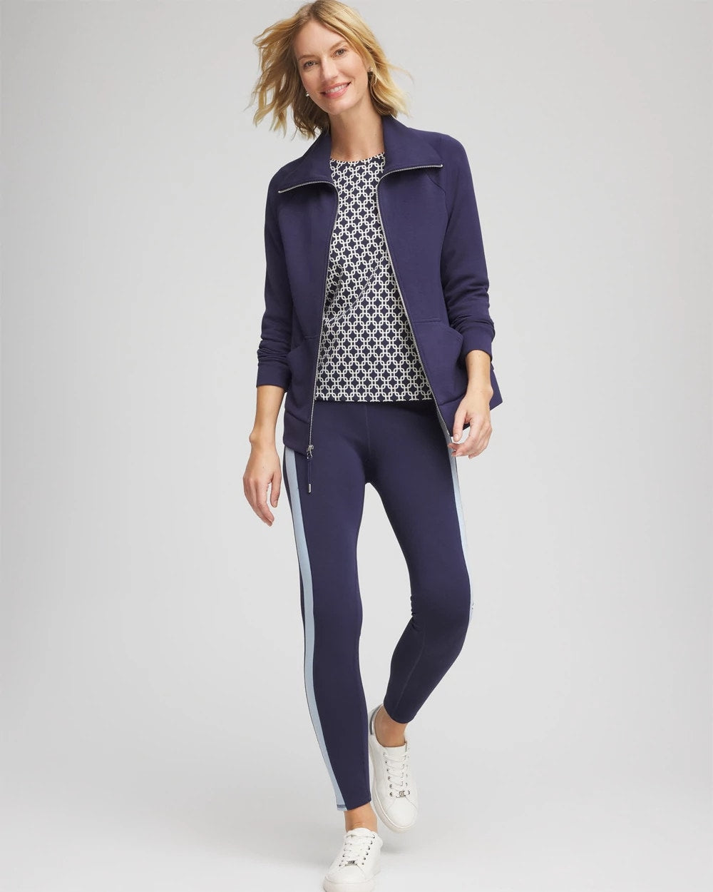Chico's Zenergy® Soft Long Jacket PASSPORT BLUE