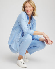 Chico's Zenergy® Cloud Mockneck Jacket CRYSTAL TOPAZ