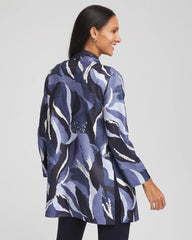 Chico's Travelers™ Wave Reversible Crushed Jacket TRAVELERS INDIA INK