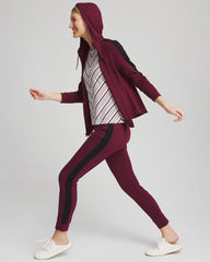 Chico's Zenergy® Double-Knit Contrast Jacket DEEP CHIANTI