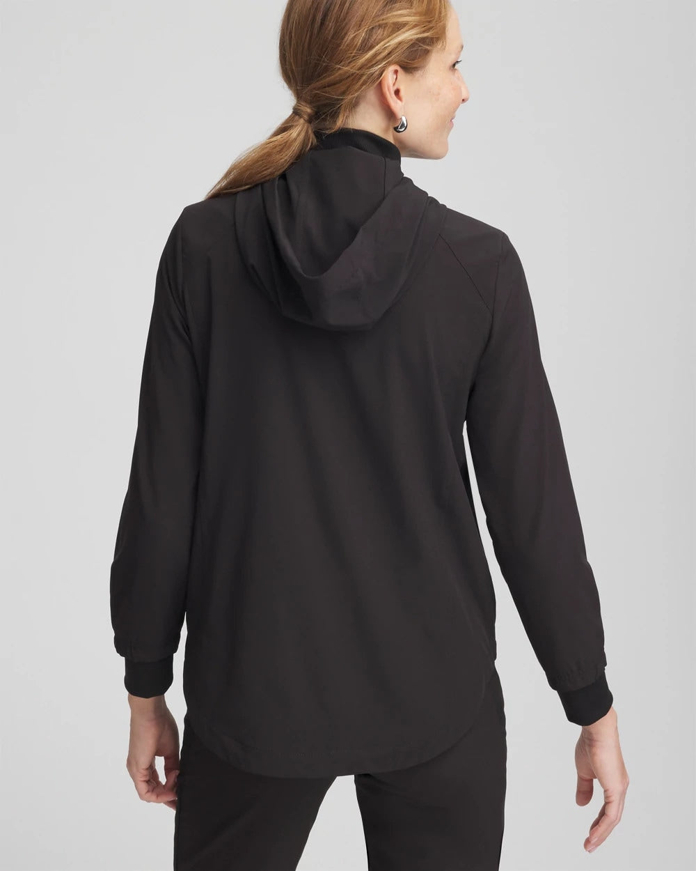 Chico's Zenergy® UPF Rib Mix Jacket BLACK