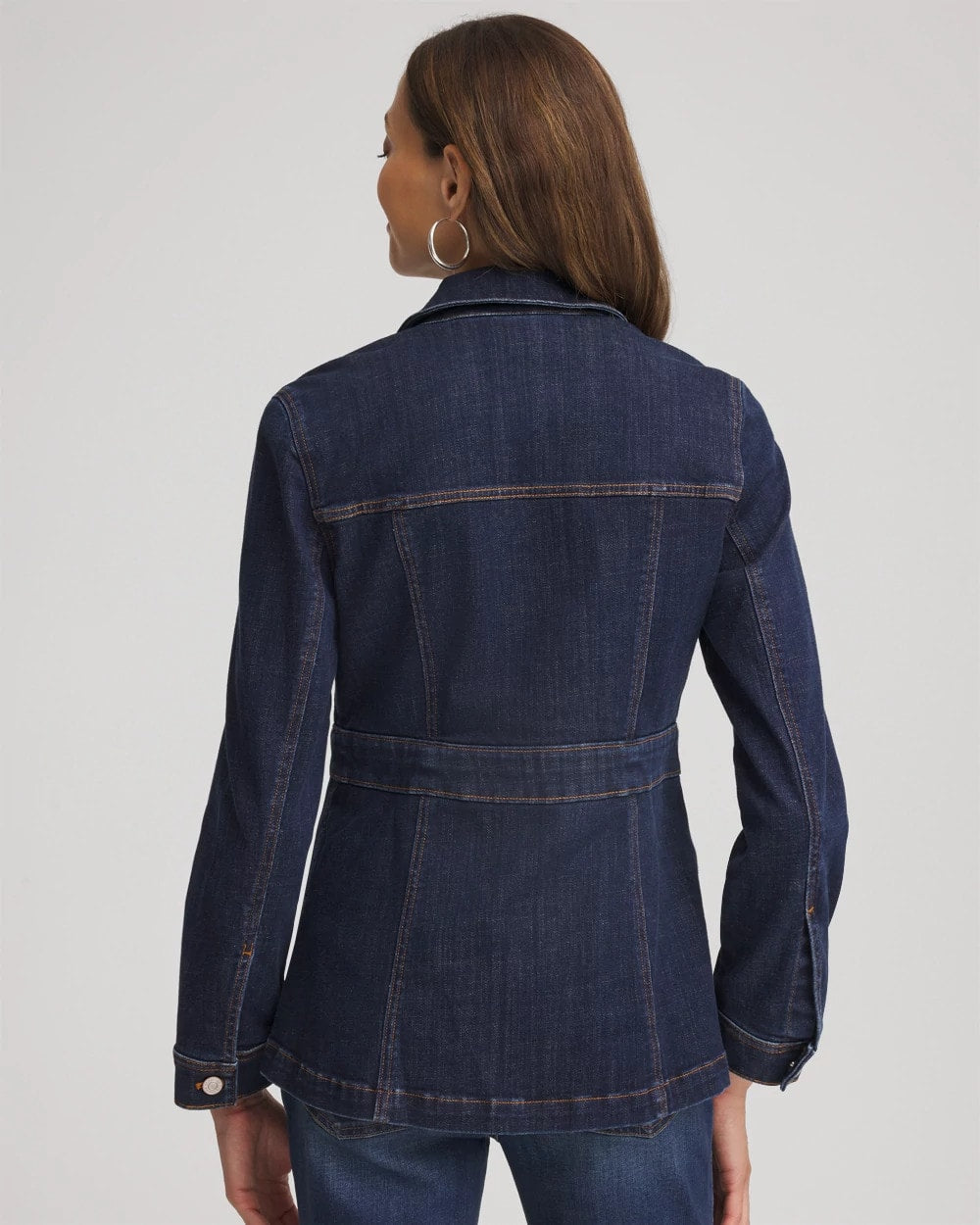 Chico's Denim Field Jacket MORNING STAR INDIGO
