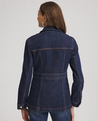 Chico's Denim Field Jacket MORNING STAR INDIGO