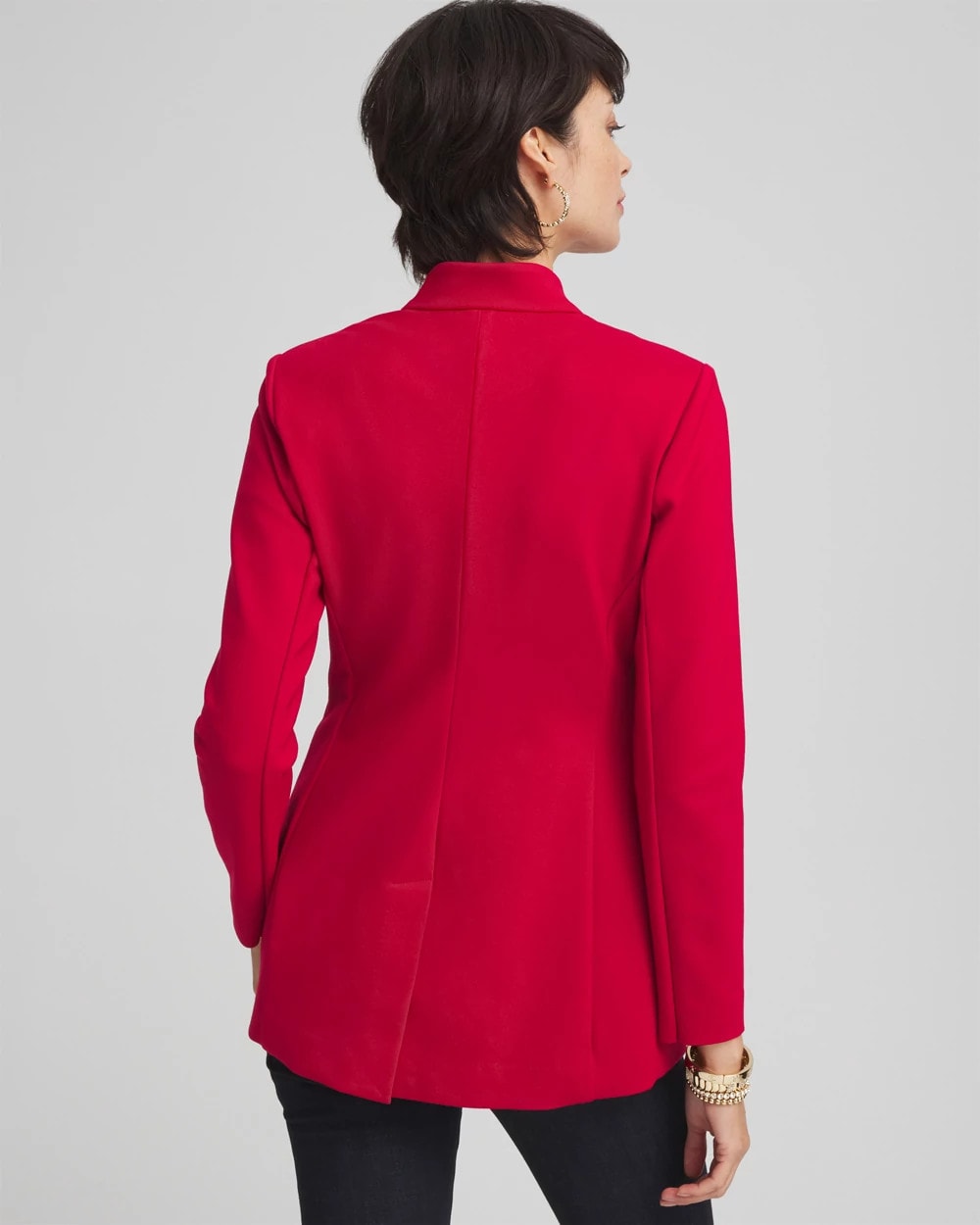 Chico's Ponte Blazer RED ALLURE