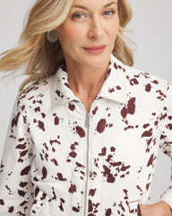 Chico's Pampas Pony Denim Jacket ECRU