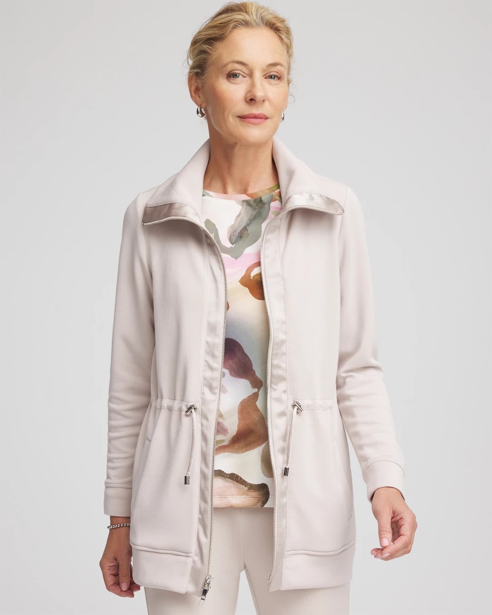 Chico's Zenergy® Cinch-Waist Jacket SMOKEY TAUPE