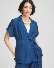 Chico's Cargo Shirt Jacket SEAPORT