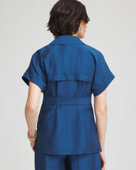 Chico's Cargo Shirt Jacket SEAPORT