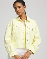 Chico's Relaxed-Fit Denim Jacket BRIGHT YELLOW