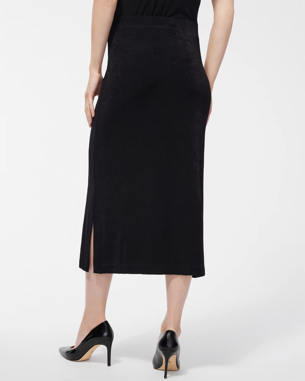 Chico's Travelers™ Midi Skirt TRAVELERS BLACK