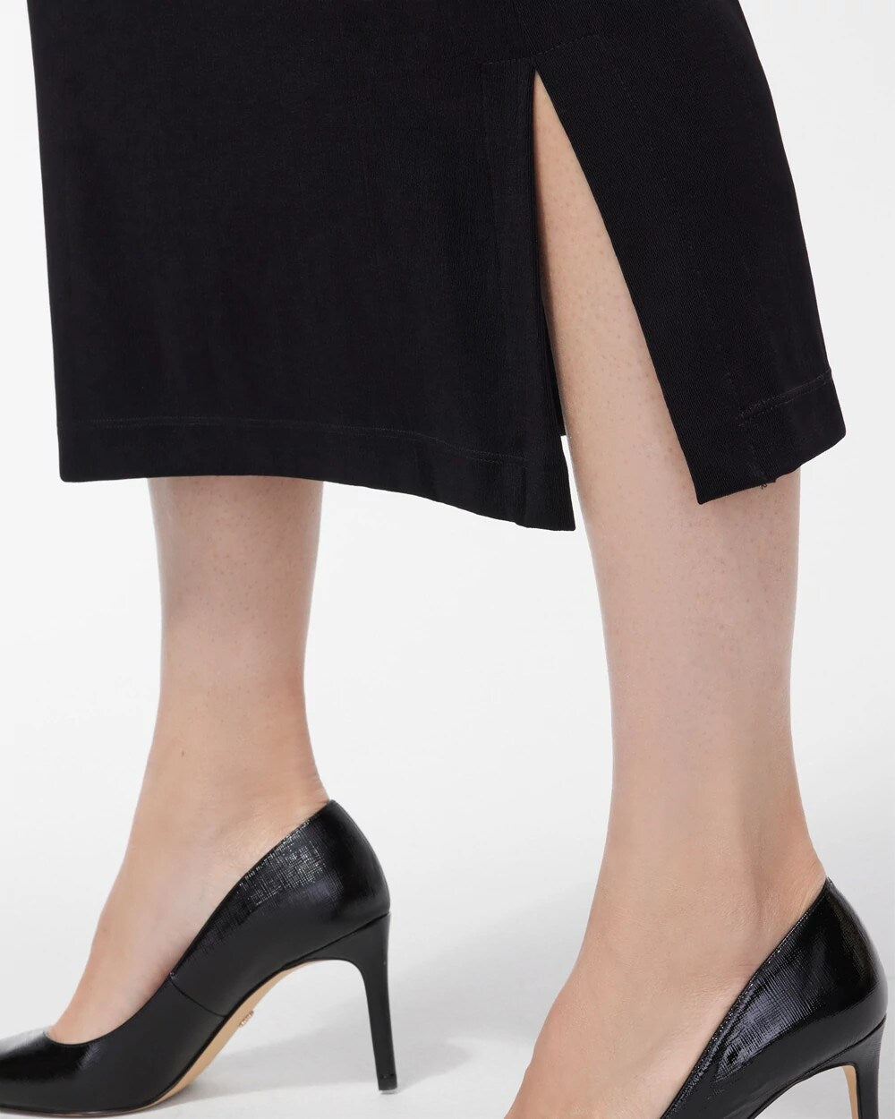 Chico's Travelers™ Midi Skirt TRAVELERS BLACK